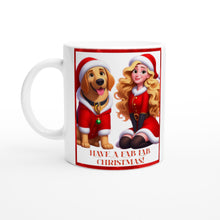 Load image into Gallery viewer, HAVE A FAB LAB CHRISTMAS White 11oz Ceramic Mug