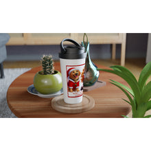 Load image into Gallery viewer, HAVE A FAB LAB CHRISTMAS White 15oz Stainless Steel Travel Mug