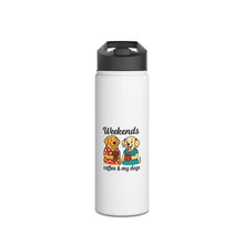 Load image into Gallery viewer, Weekends Coffee &amp; My Dogs Water Bottle
