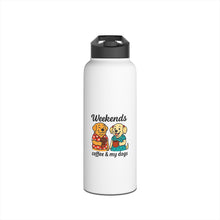 Load image into Gallery viewer, Weekends Coffee &amp; My Dogs Water Bottle
