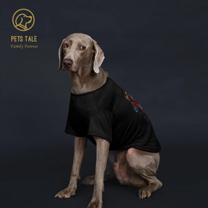 PETS TALE Skull Rose Short-Sleeve Dog Tee