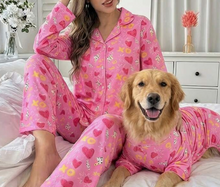 Load image into Gallery viewer, Matching Valentines PJs (Pink)
