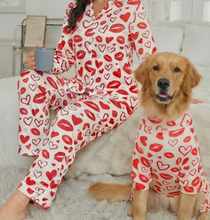 Load image into Gallery viewer, Matching Valentines PJs (Kisses)
